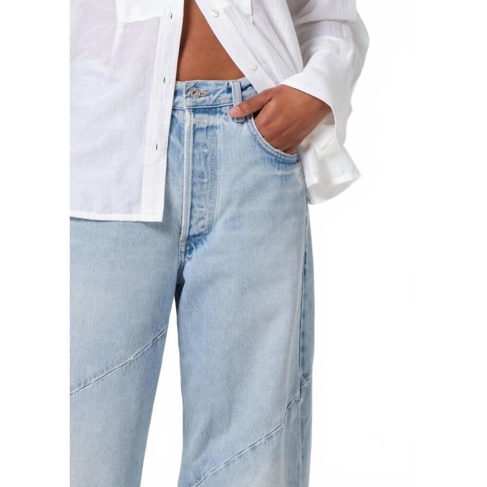 NEW CITIZENS OF HUMANITY ayla swirl baggy cuffed jeans in hallstatt - Picture 6 of 6